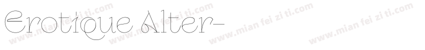 Erotique Alter字体转换